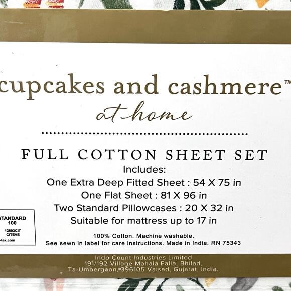 NEW!! Cupcakes & Cashmere Nutcracker Christmas Ballet Full Size Cotton Sheet Set - Picture 8 of 9